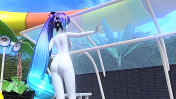 Preview 3 of Guwahati Xnxx Video Hd - Hatsune Miku Dear cocoa bailando desnuda