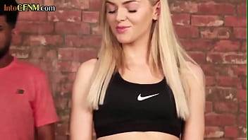 Preview 1 of Silkey Hairs Girl Xxx - CFNM yoga babes jerk cock in group session after training