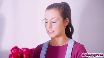 Preview 1 of Night Dow - Siri Dahl kissing and pussy tribbing with sexy florist Spencer Bradley after their photoshoot