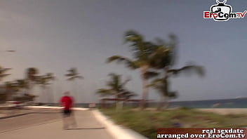 Preview 1 of Dutch Milf Ilse De Rooij - British blonde teen pick up on beach in holiday for porn