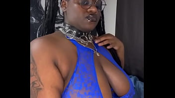 Preview 4 of Sunny Leone With Brinjal - Ebony BBW is Having A Sexy Lingerie Photoshoot and Shaking Fat Ass