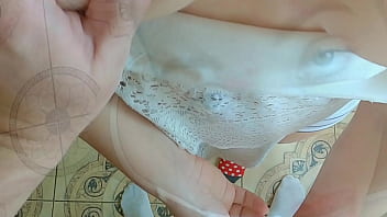 Preview 2 of Bondage Lesbian Forced Orgasm - Lustful wife seduced husband&#039_s friend while he was not at home and got huge creampie