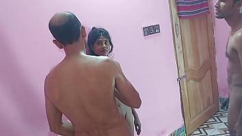 Preview 3 of Collge Student Xxx - amazing teen wife threesome with friends    Hanif and Mst sumona and Manik Mia