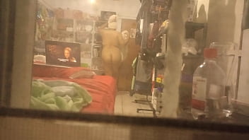 Preview 2 of Horny Japan Woman - Mi tia dejo las cortinas abiertas y pude grabarla mientras se vestia despu&eacute_s de la ducha