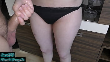 Preview 1 of Hd Mom Vs Son - Handjob shot in my panties and hairy pussy