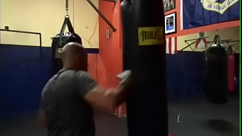 Preview 2 of Film Duniya - MAXXX LOADZ WORKING OUT ON HEAVY BAG WITH BOXING GLOVES ON STRIKING THE BAG