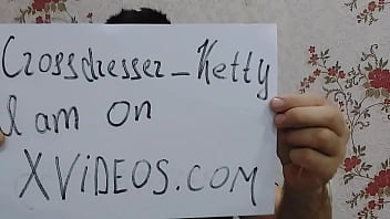 Preview 2 of Anesex Beg Cok - Cute Ladyboy Crossdresser Kitty Sussy Model Verification Video