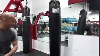 Preview 3 of Sonakshi Sahid Porn - HEAVY BAG WORKOUT MAXXX LOADZ MARTIAL ARTIST BODYBUILDER PORN STAR