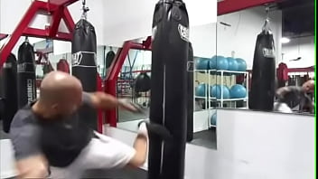 Preview 4 of Sonakshi Sahid Porn - HEAVY BAG WORKOUT MAXXX LOADZ MARTIAL ARTIST BODYBUILDER PORN STAR