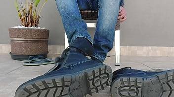 Preview 2 of Maen D Kantor - TAKING OFF MY WORK BOOT - MLV07 (NEW BOOT)