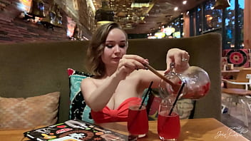 Preview 1 of Bidiye - Big Tits Latina Milf Scarlett Sommers Strips off Lingerie and fingers her Shaved Pussy solo