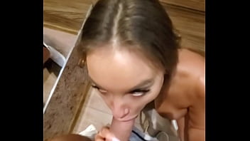 Preview 3 of Suck Lizt - Monika Fox Fast Sex And Blowjob With Lover In Hallway (Free)