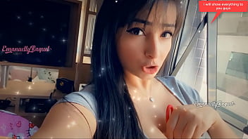 Preview 1 of Japan Lesbian Nurse - PUBLIC Sexy gorgeous brunette being teased by a guy controlling her vibrator through the cell phone while she moan and cum outdoor