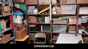 Preview 1 of Anal Orgasms Squirting Bisexual - CopWorship - Horny Officer penetrates April Reids wet twat