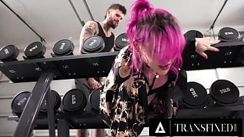 Preview 2 of Xxxvideos Hdi - TRANSFIXED - Cutie Lena Moon Gets STUCK In The Gym And POUNDED By Big Dick Stud Who Takes Advantage