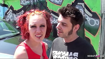 Preview 1 of Shoping Keeper - Skinny Redhead Punk Teen Mystick Moons Pickup for Lost Place Fuck