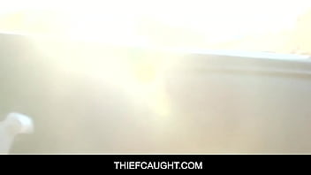 Preview 1 of Sanny Lovene - ThiefCaught - Perv Cop Fucking Two Slut Rebel Teens Thiefs in Public