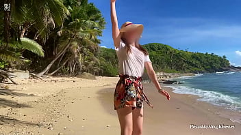Preview 1 of New Xvedeo 2018 - Sandy Beaches and Cute Babes Fucked In Public Nature