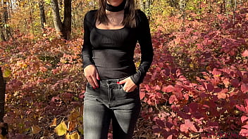 Preview 1 of Xoxoxo Shrek - A quick outdoor blowjob with stepsister