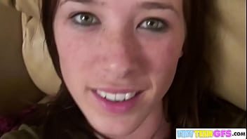 Preview 1 of Sweet Young Guyfucks - BrookeSkye rubbing pussy and ass panty closeup