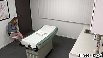 Preview 1 of Angel Devil - Fuck me,  Doctor! Please fuck me! Horny patient Samantha Reigns gets aroused during body examination performed by Doctor Jay Crew,  and his medical assistant Liv Revamped