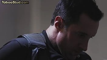 Preview 3 of Pono Sex America - Submissive twink deepthroats police hunk in police station