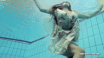 Preview 1 of Nikita Denise Friends Hot Mom - Hot babe Lucy swims nude