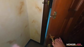 Preview 1 of Fat Bitch Gang Raped - Skinny Asian house cleaner bangs her boss