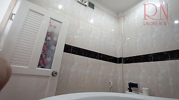 Preview 1 of Women Fucking With Animal Xxx - The naked maid cleans the toilet and shower. Maid without panties.3