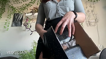 Preview 3 of Mom Wye Stop Mom - futa boss lets you suck her dick in a box - full video on Veggiebabyy Manyvids