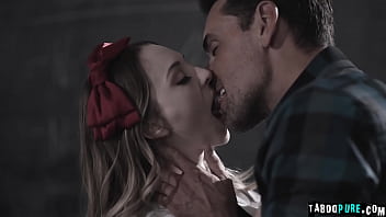 Preview 2 of Msofia Laren - Teacher Ryan Driller fucked his student Lily Larimar. Prof Ryan keeps his students,  Lily,  talk to her about the drama club. She plays wholesome virgin,  slutty cheerleader,  and nerdy girl
