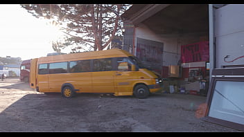 Preview 2 of Doite Dans Le Bus - A librarian in the bus wet,  Anna de Ville (self directed) 9on1,  ATM,  DAP,  Gapes,  Monster ButtRose,  Pee Drink,  Swallow GIO2282