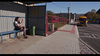Preview 1 of Doite Dans Le Bus - A librarian in the bus wet,  Anna de Ville (self directed) 9on1,  ATM,  DAP,  Gapes,  Monster ButtRose,  Pee Drink,  Swallow GIO2282