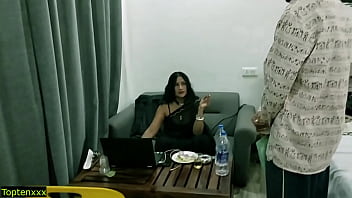 Preview 1 of Czech Casting 7800 - Indian hot madam cheated by young office boy! HINDI hot sex