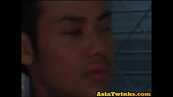 Preview 1 of Alina Rasivaya - Cocksucked Asian amateur bottom twink assfucked by BF