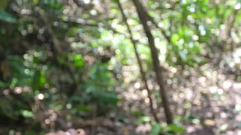Preview 3 of Small Boy Fucked Mom - The King&#039_s petite wife sneaked into the bush to masturbate and hunt for dick