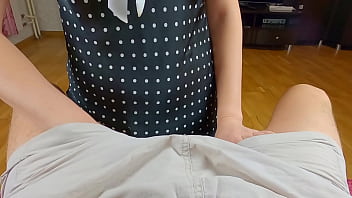 Preview 1 of Frist Vargin Sex - Sexy girl really wants to suck my hard big cock! Receives cum on her pretty face as a reward! POV blowjob with facial! Porn homemade porn video by Nata Sweet