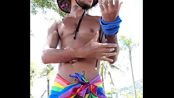 Preview 2 of New Bangli Xxx - Passeio ao ar livre somente com a canga