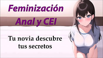 Preview 1 of Natural Virgen - JOI con feminizaci&oacute_n,  anal y CEI. Tu novia te pilla con su ropa.