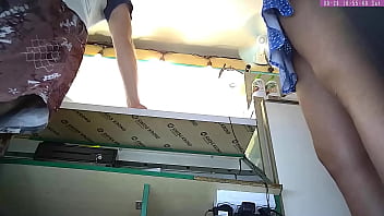 Preview 3 of Bgla Xvideos - Sexy blonde girl voyer camera upskirt at work part 19