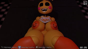 Preview 3 of Romantic Son And Mom Xxx Video - FNAF - Chica Vaginal