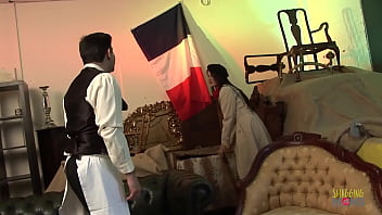 Preview 1 of Spying Korea - An attractive brunette milf has superb cock riding skills while her sexy blond friend prefers double penetration