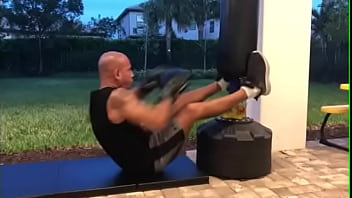 Preview 1 of Break Surprise - RIPPED BODY TAN ITALIAN PORN STAR MAXXX LOADZ THE ITALIAN POUND MACHINE FITNESS MASTER