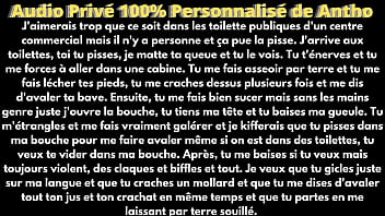 Preview 1 of Sperma Cum Old Kiss - Un macho H&eacute_t&eacute_ro va te faire du sale dans les toilettes publiques.[Audio Porno Fran&ccedil_ais]