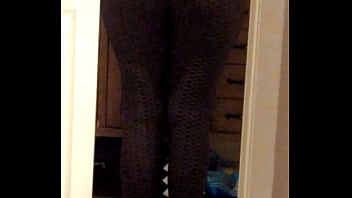 Preview 2 of Black Lezban - Wife leggings ass