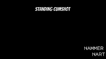Preview 1 of Free Nepal Porn Vedio - Standing Cumshot - Dripping Cum In Bathroom By Hammer Hart