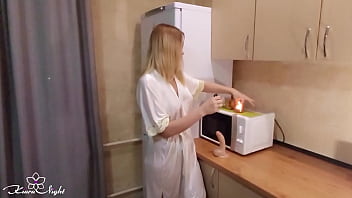 Preview 1 of Allthai 13 - Naughty Beauty Fucks Pussy Dildo till Orgasm in the Kitchen