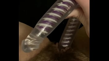Preview 4 of Mom Messages - Fucking myself with a double dildo