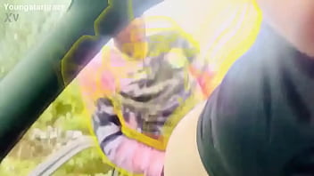Preview 3 of Mian Kalefa Xxx Hd - Celebrity couple got caught fucking at a national Wild park feat bigbootilatte part 2