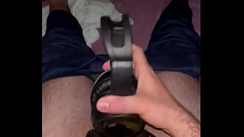 Preview 1 of Naked Gaping Nudists - Headphones and ear defenders fuck and cum